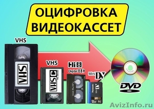 Оцифровка всех бытовых форматов видеокассет - Изображение #1, Объявление #1289988
